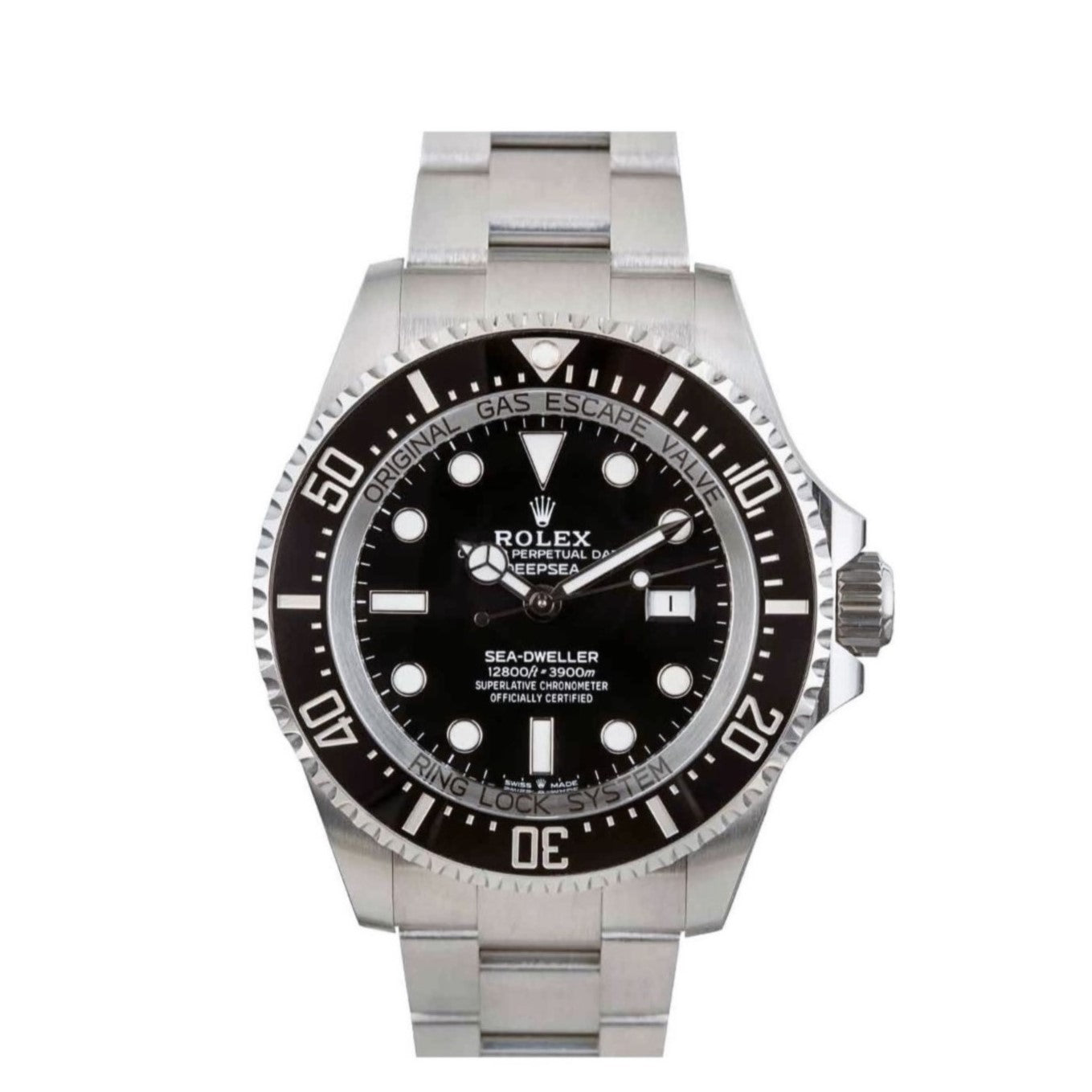 Rolex Deepsea Sea-Dweller Date 44mm Black Bezel and Dial Stainless Steel Oyster Watch 126660