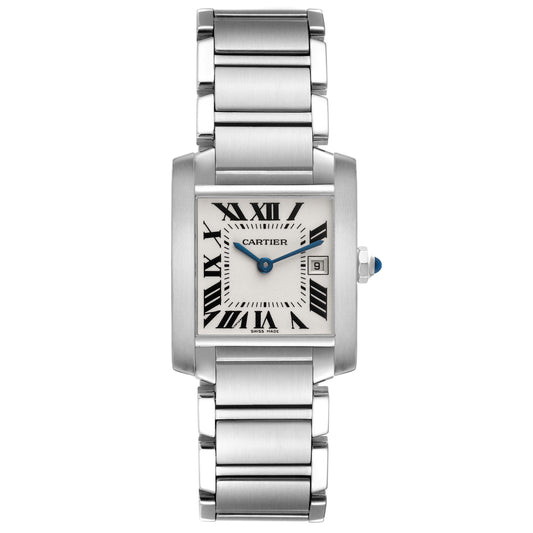 Cartier Tank Francaise Midsize Steel Ladies Watch W51011Q3