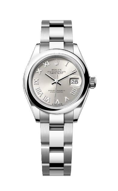 Rolex Datejust 28mm Silver Dial Oyster Bracelet Steel Ladies Watch 279160