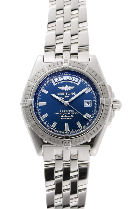 Breitling Headwind 44mm Blue Dial Stainless Steel Watch A45355
