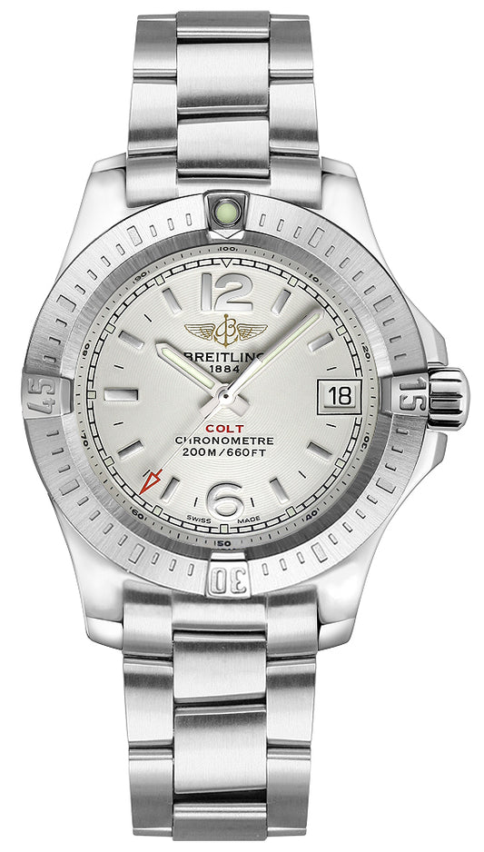 Breitling Colt 33mm White Dial Stainless Steel Watch A77388