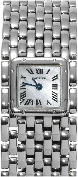 Cartier Panthere Ruban 21 mm Stainless Steel Silver Dial Watch 2420