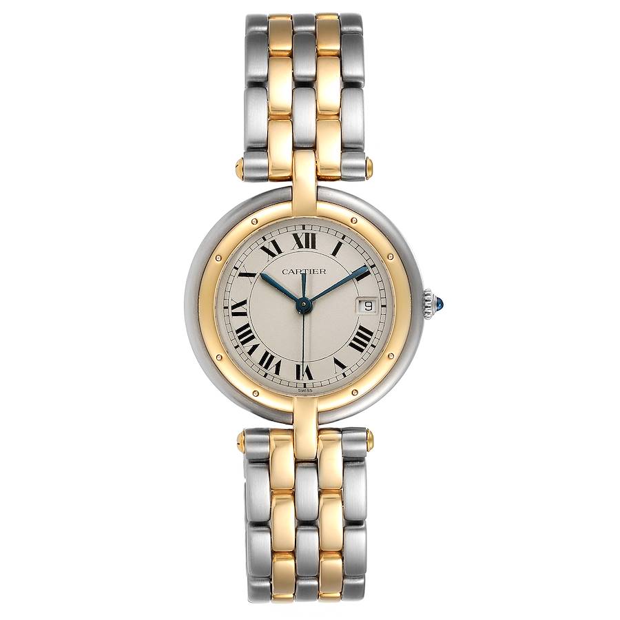 Cartier Panthere Vendome 29mm 2T 18k Yellow Gold & Stainless Steel Silver Dial Steel Watch 183964