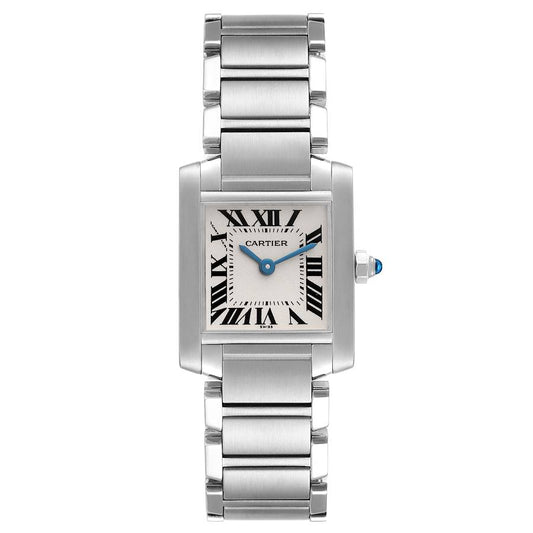 Cartier Tank Francaise 25.0mm x 20mm Silver Dial Stainless Steel Watch 2300