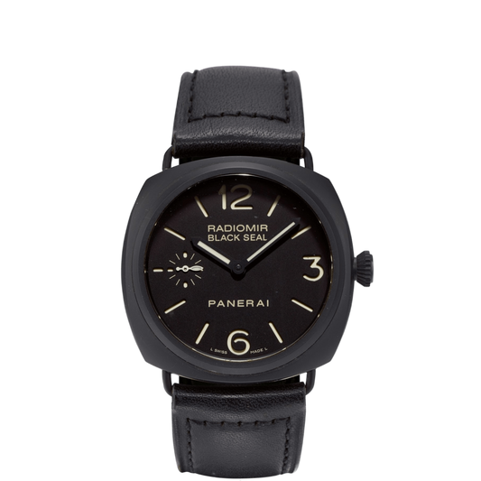 Panerai Radiomir Black Seal Black Dial Leather Watch PNPAM00292