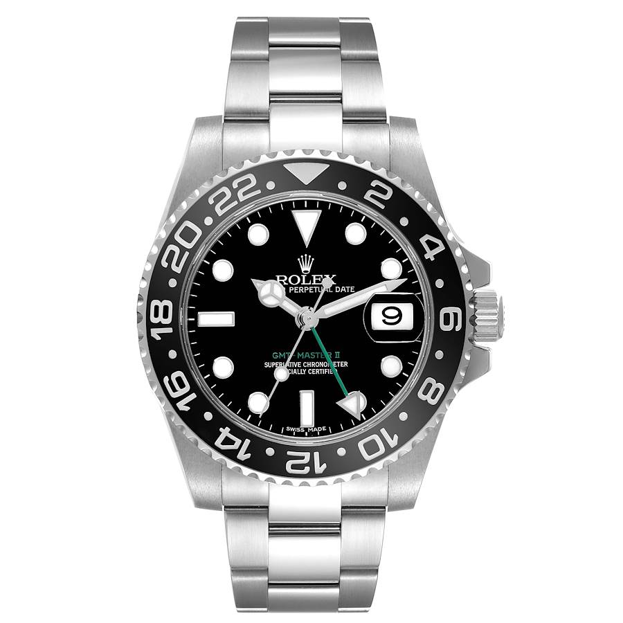 Rolex GMT-Master II 40mm Oyster Stainless Steel Watch 116710