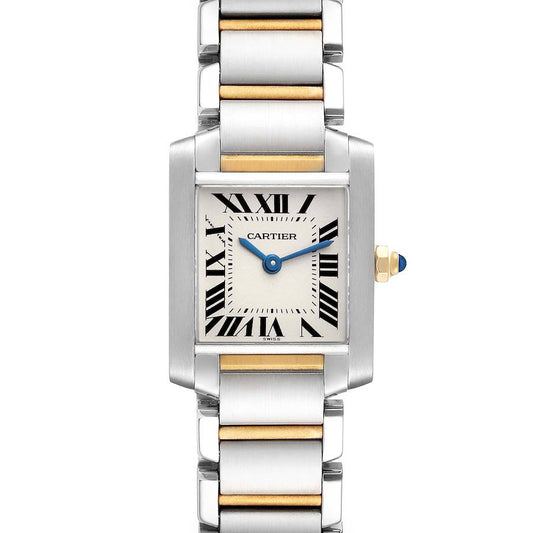 Cartier Tank Francaise 25.00 X 20.00 mm White Dial 2-Tone 18k Yellow Gold & Stainless Steel Watch 2384