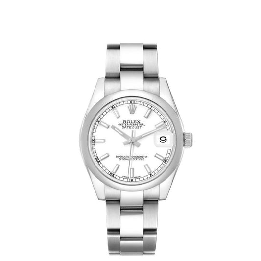 Rolex Datejust 31mm Stainless Steel White Dial Oyster Watch 178240