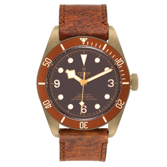 Tudor Heritage Black Bay 43mm Bronze Brown Dial & Bezel Brown Leather Band Bronze Watch 79250B